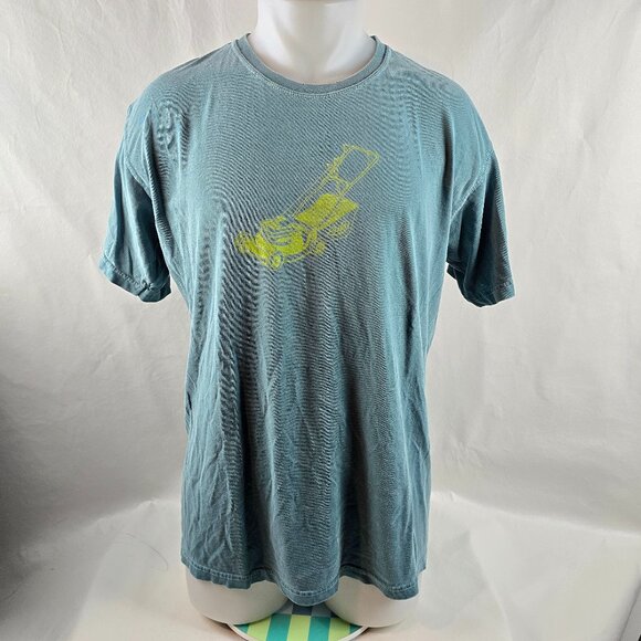 Phish Comfort Colors T Shirt Mens Large Blue Lawn Mower A Backyard Tradition - Picture 1 of 9